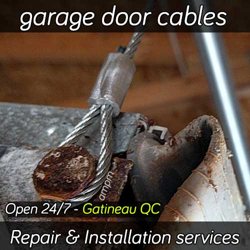 Garage door cable repair services in Gatineau Quebec